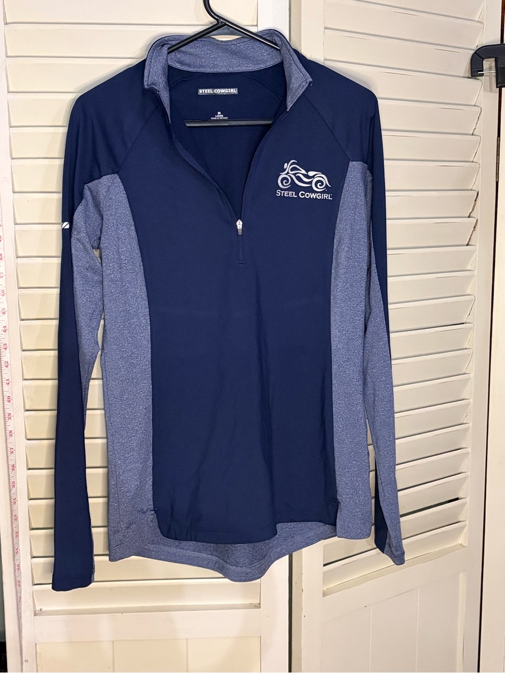 Steel Cowgirl Navy Quarter-Zip Pullover